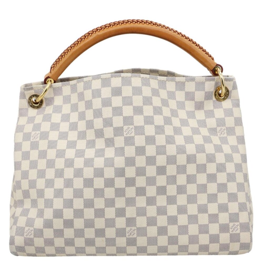 Louis Vuitton Artsy MM Damier Azur Hobo Bag White - Picture 1 of 13
